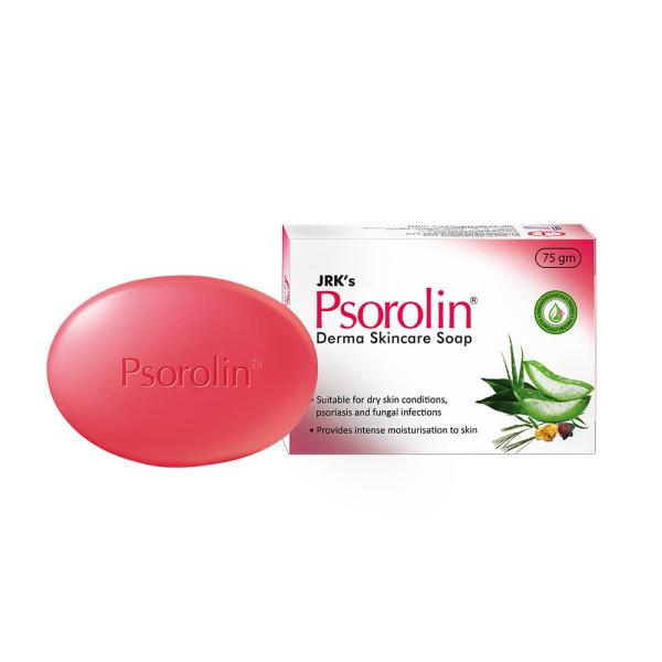 Netmeds | Dr. JRK Psorolin Derma Skincare Soap 75 gm