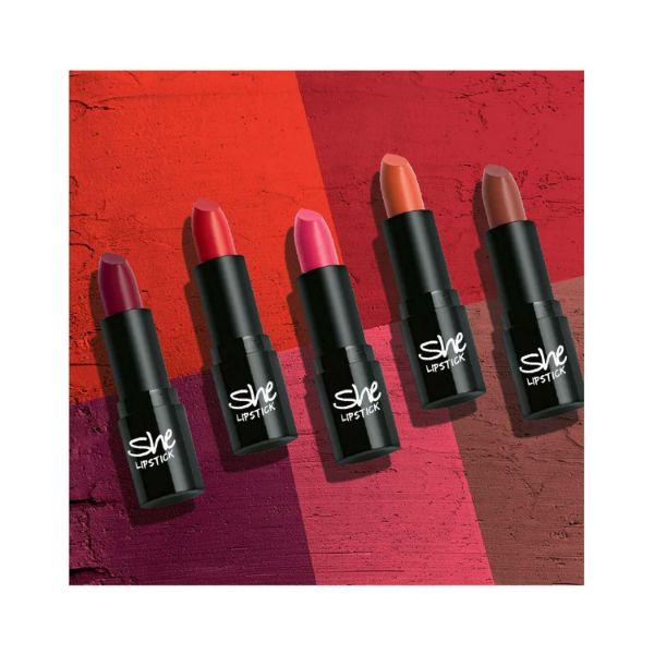 SHE MAKE UP CREAMY FINISH LIPSTICK 08 4.5 gm - Lipsticks