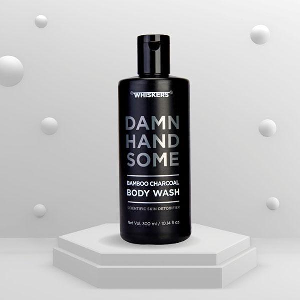 Whiskers Bamboo Charcoal Body Wash 300 ml - Shower Gels & Body Wash