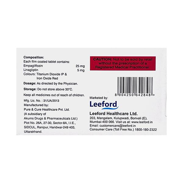 EMPIFORD 25 L Tablet 10's - Diabetes-Ant