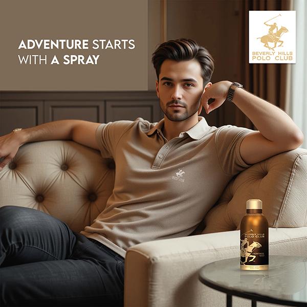Beverly Hills Polo Club Prestige Parfum Body Spray - Heritage Oud 300 ml - Men Deodorants/Roll-Ons