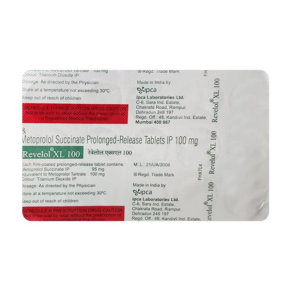 REVELOL XL 100 Tablet 15's - Hypertension-Bet