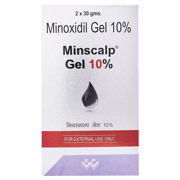 Minscalp 10% Gel 2X30gm - Hair Loss-Oth