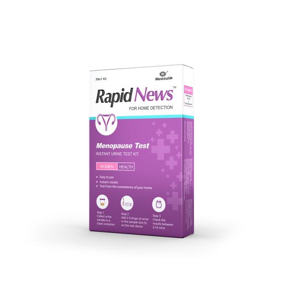 Netmeds | Rapid News Menopause Instant Urine Test Kit 3's