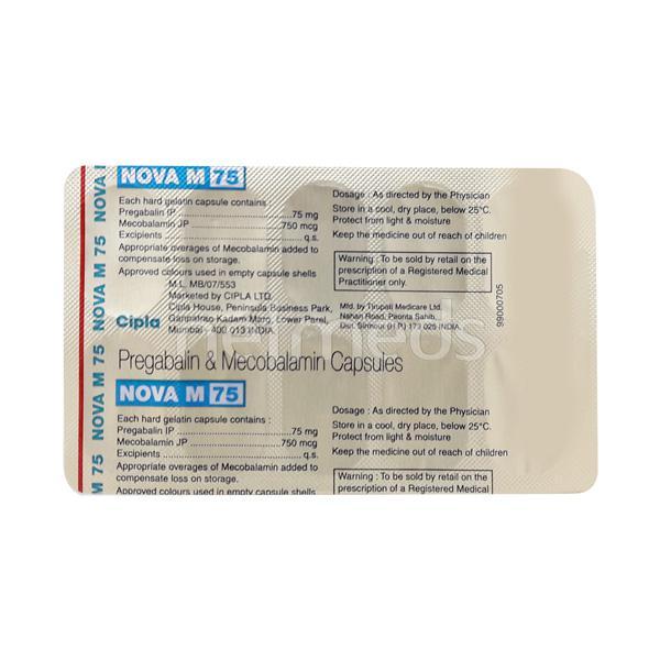 Netmeds | Nova M 75mg Capsule 10'S