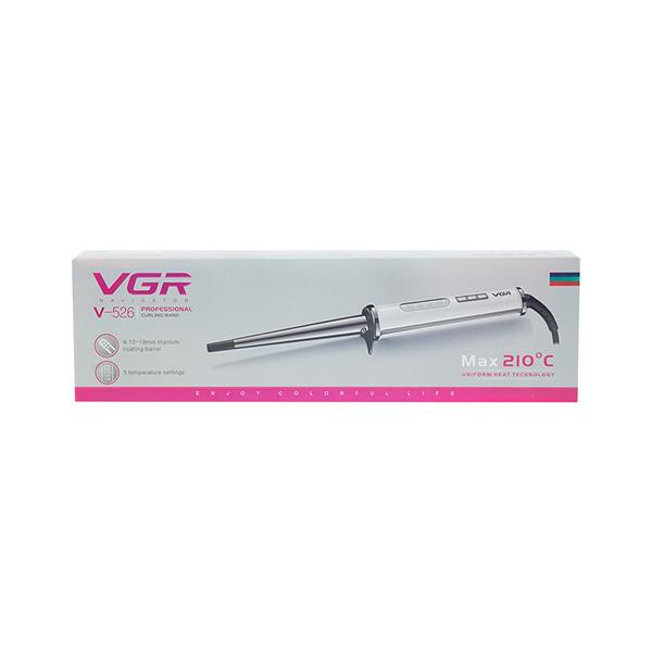 VGR V-526 Professional 10-19mm Barrel Hair Curler with Titanium Coated Curling Wand 1's - Rollers & Curlers