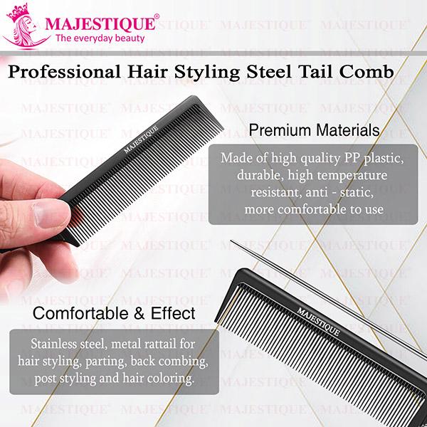 Majestique steel tail pin comb - Multi-Stylers