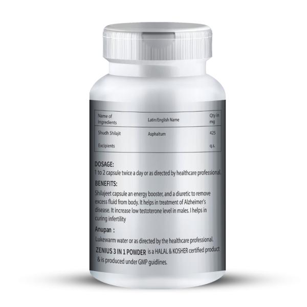 Zenius Shilajeet Power Capsule 30's - Other Supplements