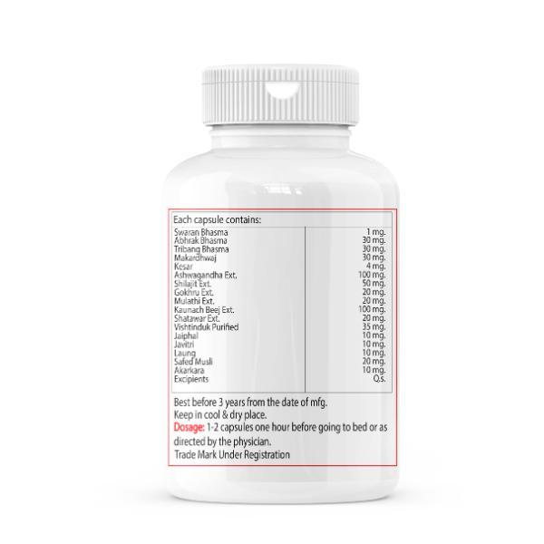 Zenius Zinga Lala Capsule with Gold & Kesar (Recommended Age 50 - 70) 30's - Other Supplements