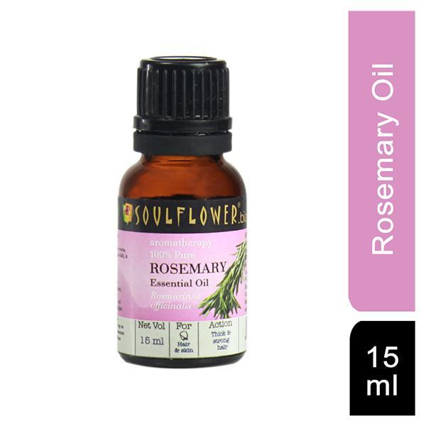 Soulflower Essential Oil - Rosemary 15 ml - Essential Oils