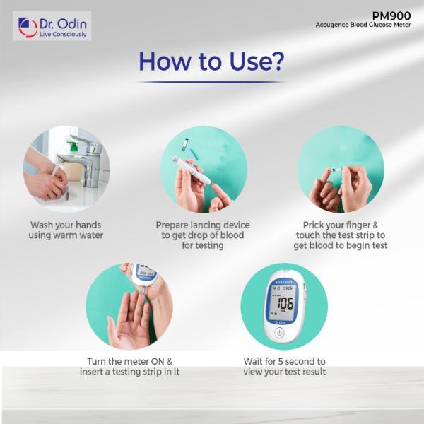 Dr. Odin Accugence Multi Monitoring System (PM 900) White (Meter Only) 1's - Blood Glucose Monitors/Strips