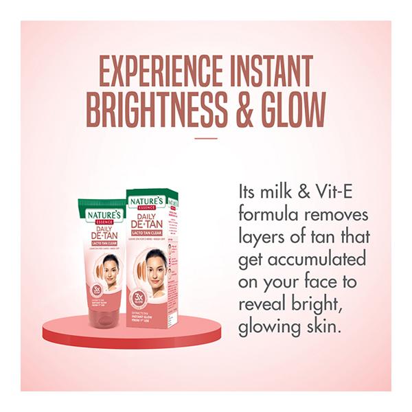 Nature's Essence Daily De-Tan Cream - Lacto Tan Clear 95gm - Face Creams