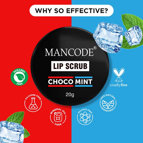 Mancode Lip Scrub 20 gm - Lip Scrubs
