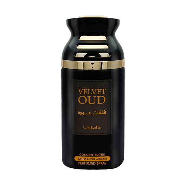 Netmeds | Lattafa Velvet Oud Concentrated Extra Long Lasting Deodorant 250 ml