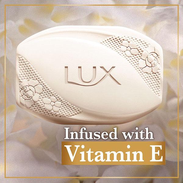 Lux Velvet Glow Jasmine & Vitamin E For Glowing Skin Beauty Soap Mega Pack (Pack of 3) 450 gm - Soaps