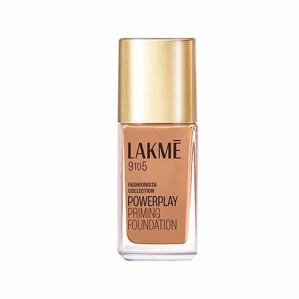 Lakme 9to5 Powerplay Priming Foundation, Built in Primer, SPF 20, Neutral Almond, 25 ml - Foundation