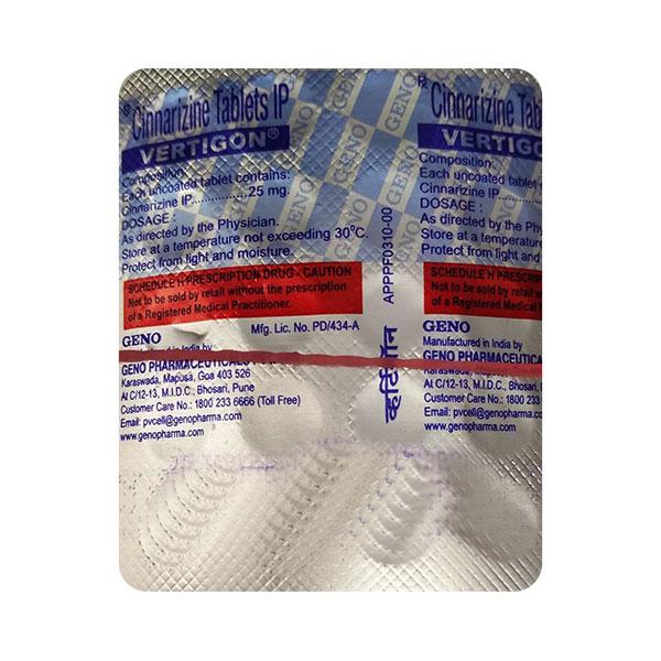 Netmeds | VERTIGON Tablet 20's