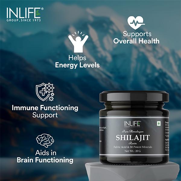 INLIFE Shilajit Resin 20 gm - Sexual Care
