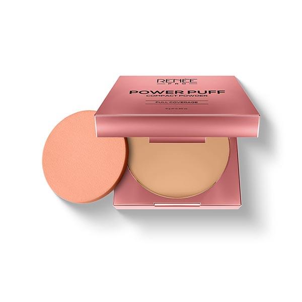 Renee Pro Power Puff Compact Powder- 060 Strength 9 gm - Compact Powder