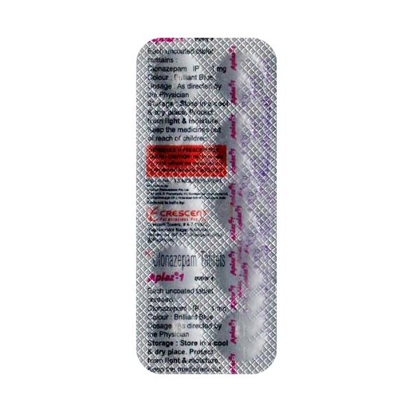 Aplaz 1mg Tablet 10'S - Anxiety-Anx