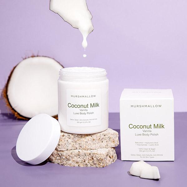 Murshmallow Rose & Coconut Milk Body Polish 350 gm - Scrubs & Exfoliants