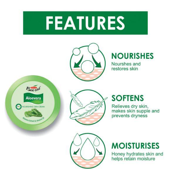 Bee One Aloevera Cream 200 ml - Lotions & Creams