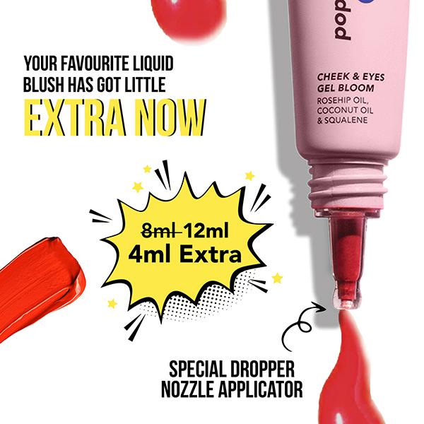 Blue Heaven Pop and Glow Cheek and Eyes Gel Bloom Blush, Subtle Nude 12 ml - Blushes