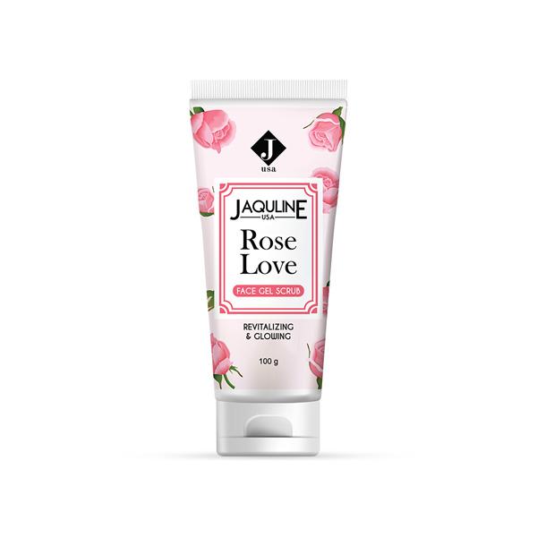 Jaquline USA Rose Love Face Gel Scrub 100 gm - Face Scrubs