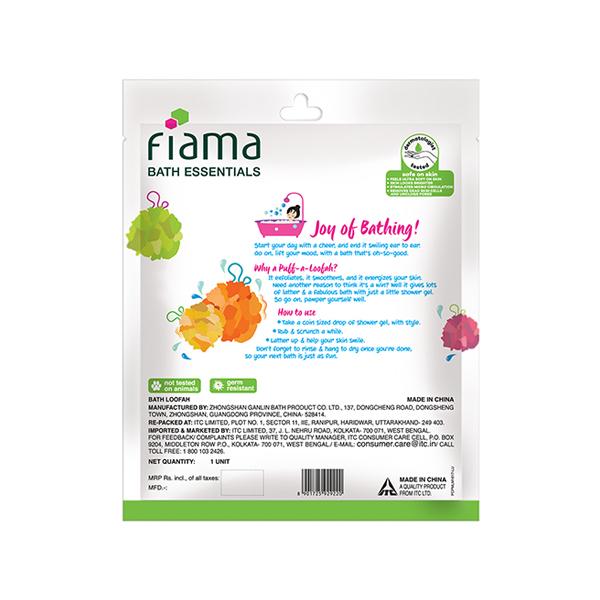 Fiama Bath Essential Puff-A-Loofah 60 gm - Loofahs & Sponges