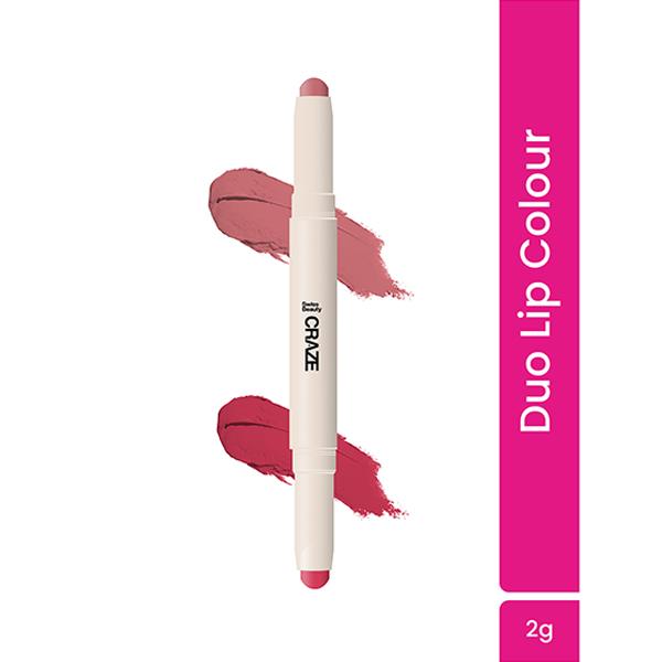 Swiss Beauty Craze Duo Lip Colour Terrafic Pink 2 gm - Lipsticks
