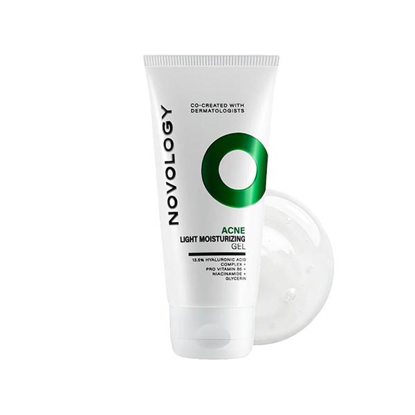 Novology Acne Light Moisturizing Gel for Oily, Acne Prone Skin - Upto 100 Hours of Hydration 50 gm