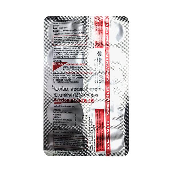 ACECLONIC COLD & FLU Tablet 10's