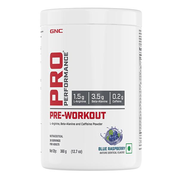 Netmeds | GNC Pre Performance Pre Workout Powder - Blue Raspberry 360 gm