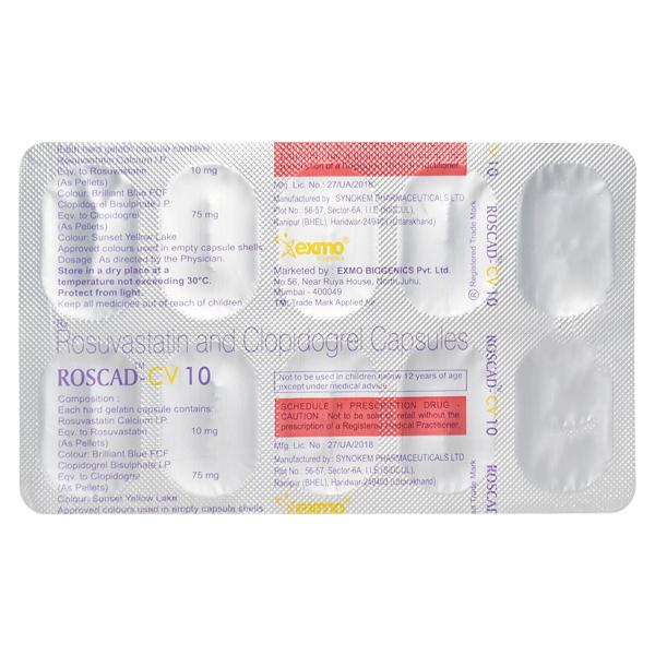 ROSCAD CV 10 Capsule 10's - Blood Clot-Ant