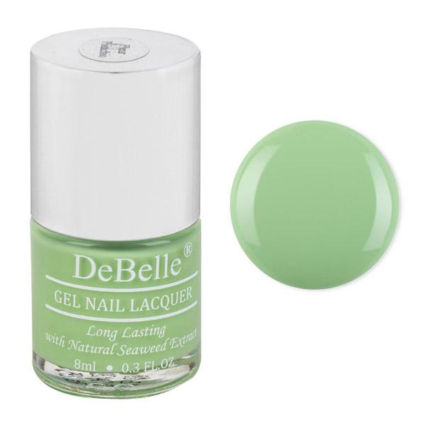 DeBelle Gel Nail Lacquer Fleur Pistachio Turqoise Mint Green Nail Polish 8 ml - Nail Polish
