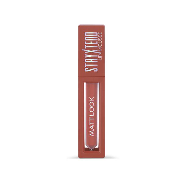 Matt Look Stayxtend Lip Mousse Enriched With Vitamin E & Non Sticky, Dusky Nude-21 4 ml - Liquid Lipsticks