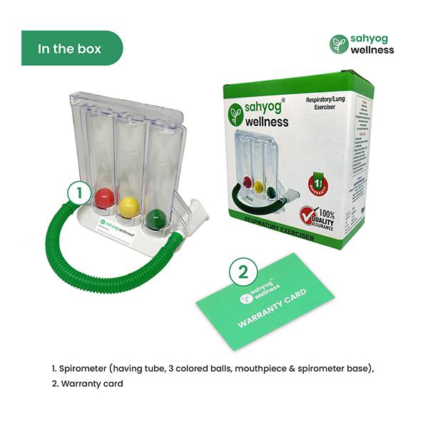 Sahyog Wellness Respiratory Three Balls Breathing Lung Exerciser - One Tube - Respiratory Care Devices