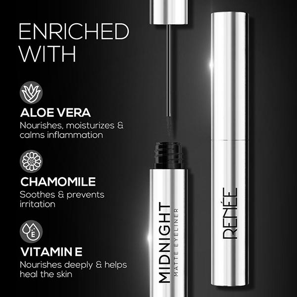 Renee Cosmetics Midnight Matte Eyeliner 2.5 ml - Eyeliners