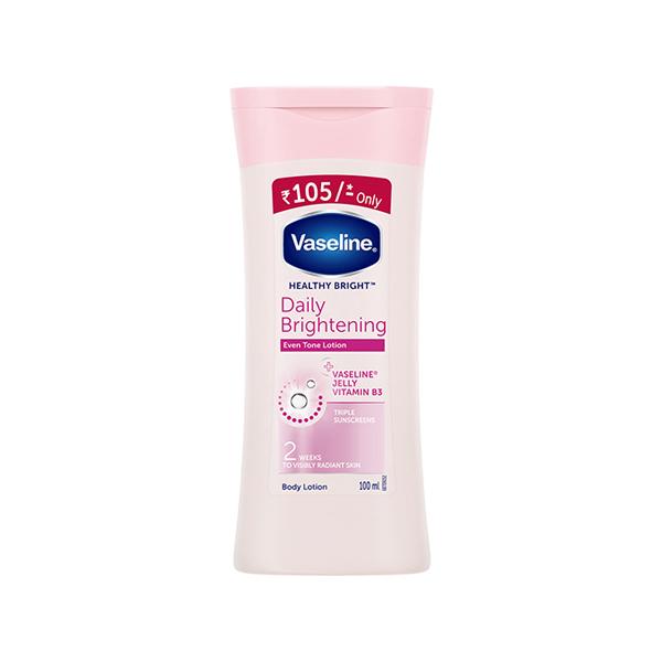 Netmeds | Vaseline Healthy Bright Daily Brightening Body Lotion, For Healthy & Glowing Skin 100 ml