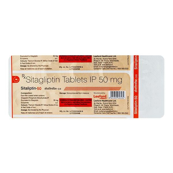 SITALIPTIN 50 Tablet 10's - Diabetes-Ant
