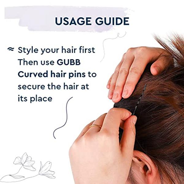 Gubb Beachy Waves Combo (Hair Roller Large, Hair Pin & Handmade Dressing Comb Classic) 1's - Hair Combs
