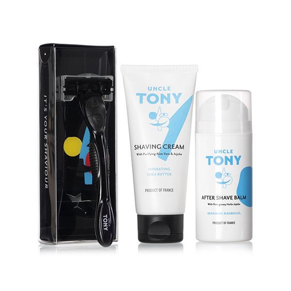 Netmeds | Uncle Tony Shaving Essentials Kit (Black) 500's