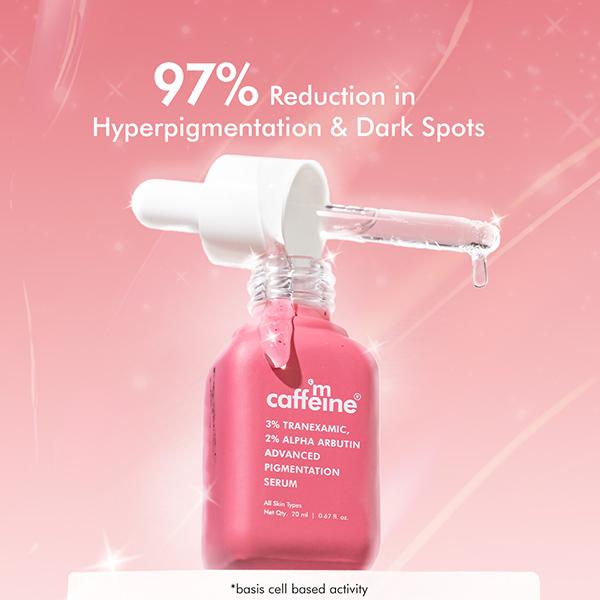 Mcaffeine Clear Glow 3% Tranexamic, 2% Alpha Arbutin Advanced Pigmentation Serum Treatment 20 ml - Face Serum