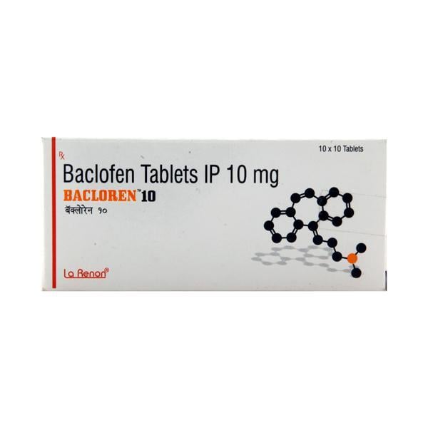 Bacloren 10mg Tablet 10'S - Muscle Cramps/Spasticity-Mus