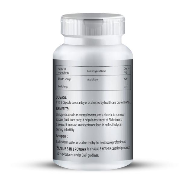 Zenius Shilajeet Power Capsule 60's - Other Supplements