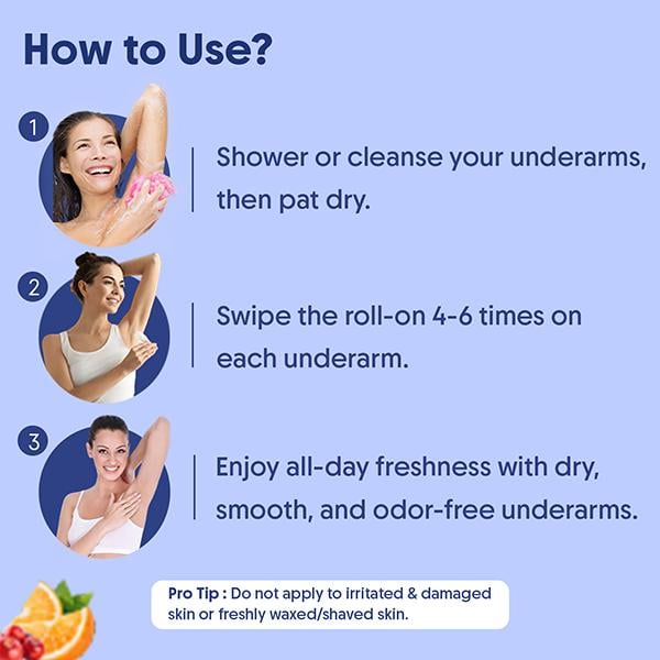 Aravi Organic Under Arm Roll On - 5% AHA, 2% Kojic Acid & 1% Mandelic Acid Control Body Odour 50 ml - Deodorants/Roll-Ons