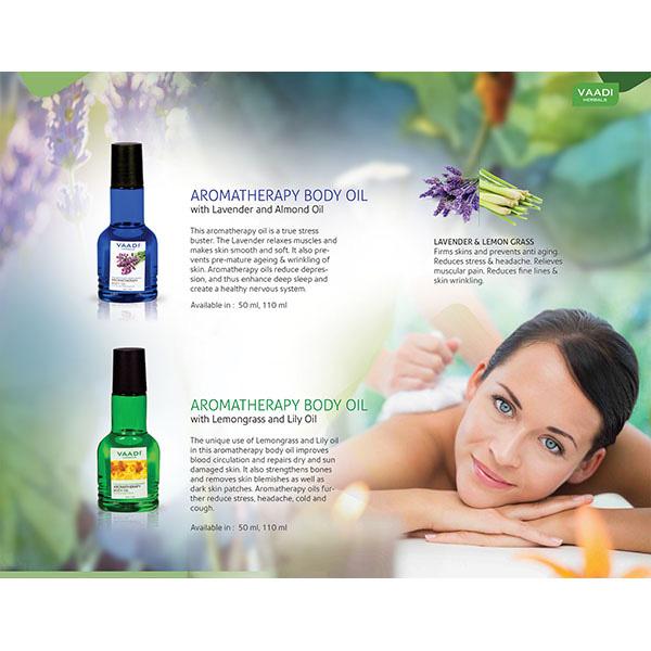 Aromatherapy Body Oil-Lemongrass & Lily Oil 50 ml - Essential Oils