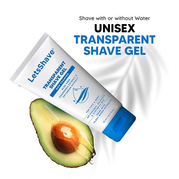 LetsShave Evior 6 Portable Razor (Pack of 1) + Transparent Shave Gel 15ml 1s 1's - Shaving & Hair Removal