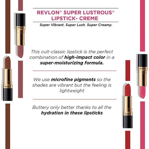 Revlon Super Lustrous Lipstick - Toast Of New York 4.2 Gm - Lipsticks