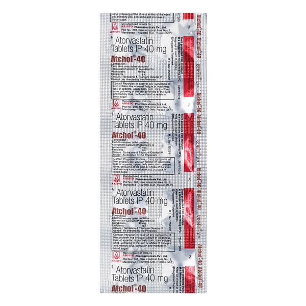 Atchol 40mg Tablet 10'S